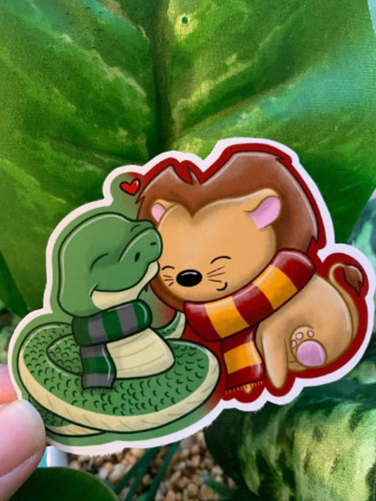 Animal Love Snake and Lion