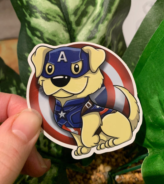 Labrador Superhero Sticker