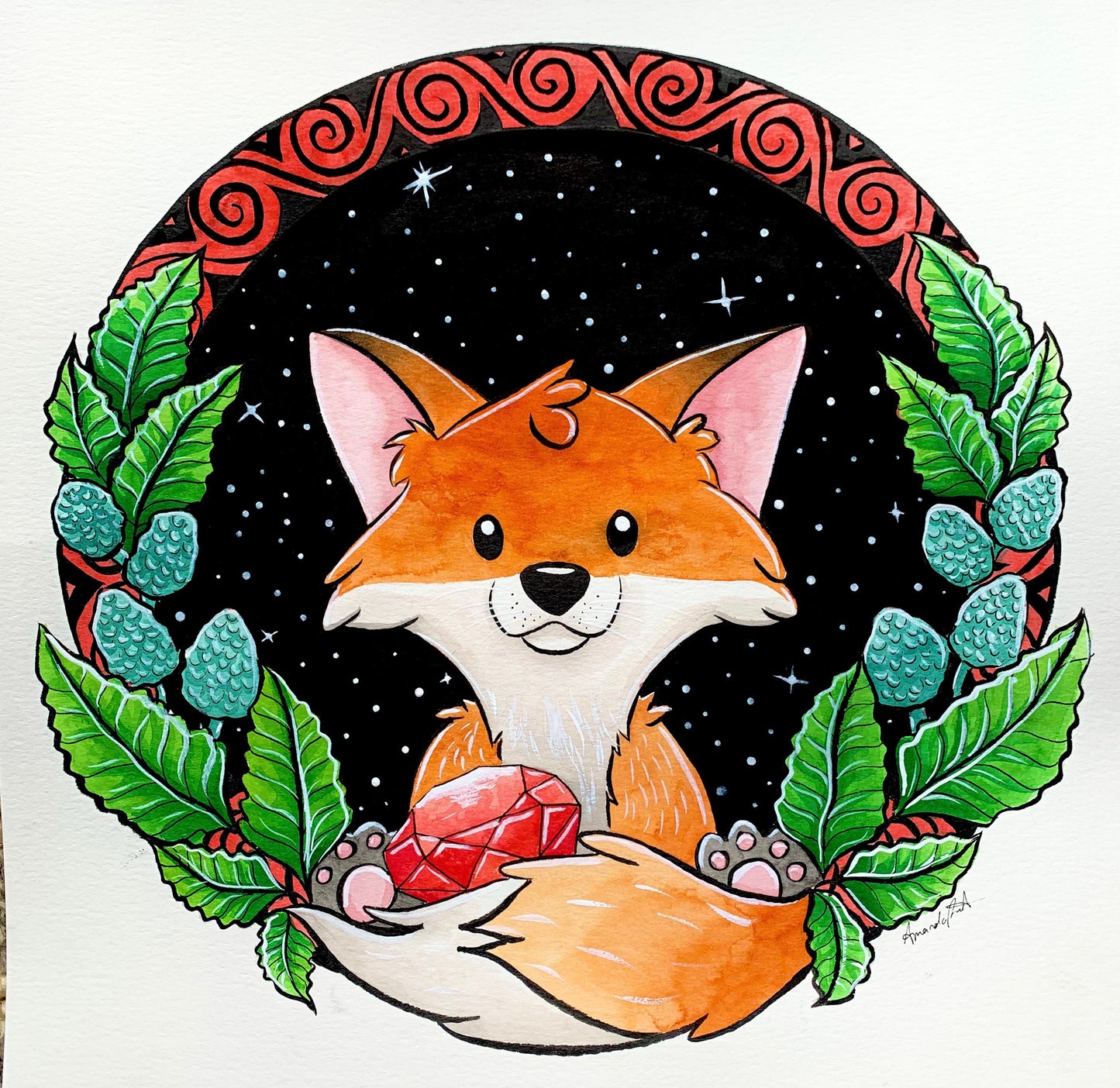 Cute Fox Print