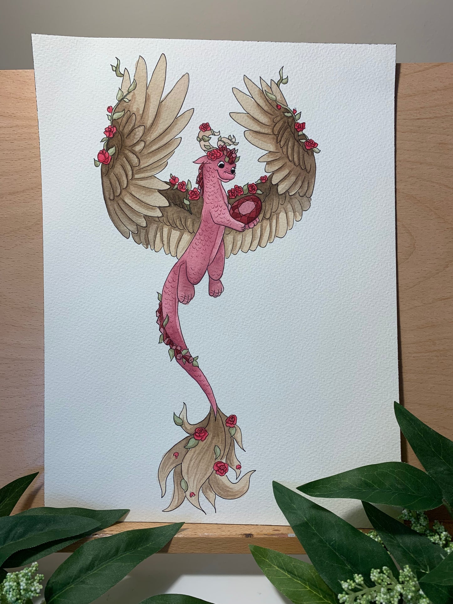 Original Painting: Dice Protector Dragon