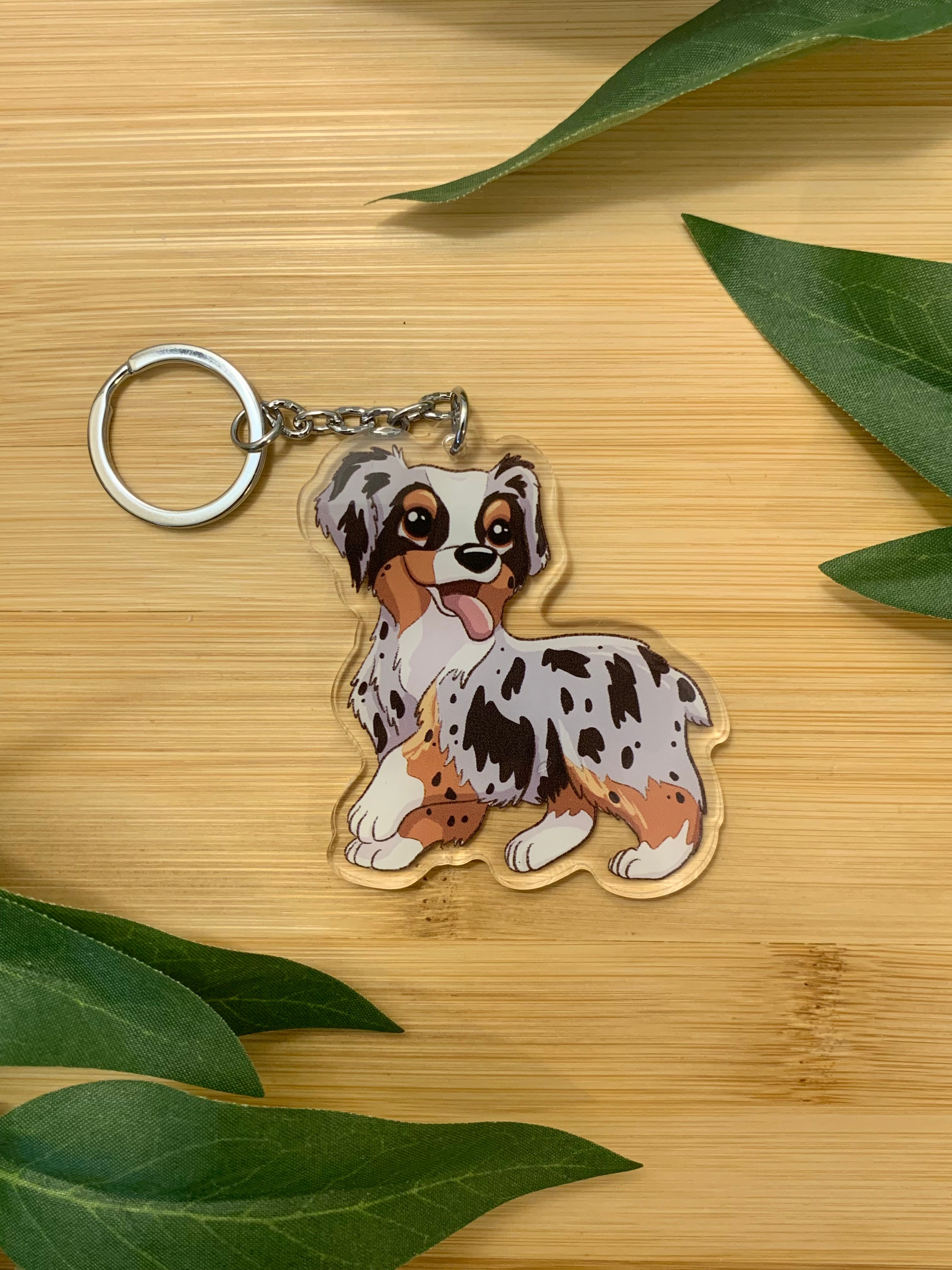 Australian shepherd deals keychain