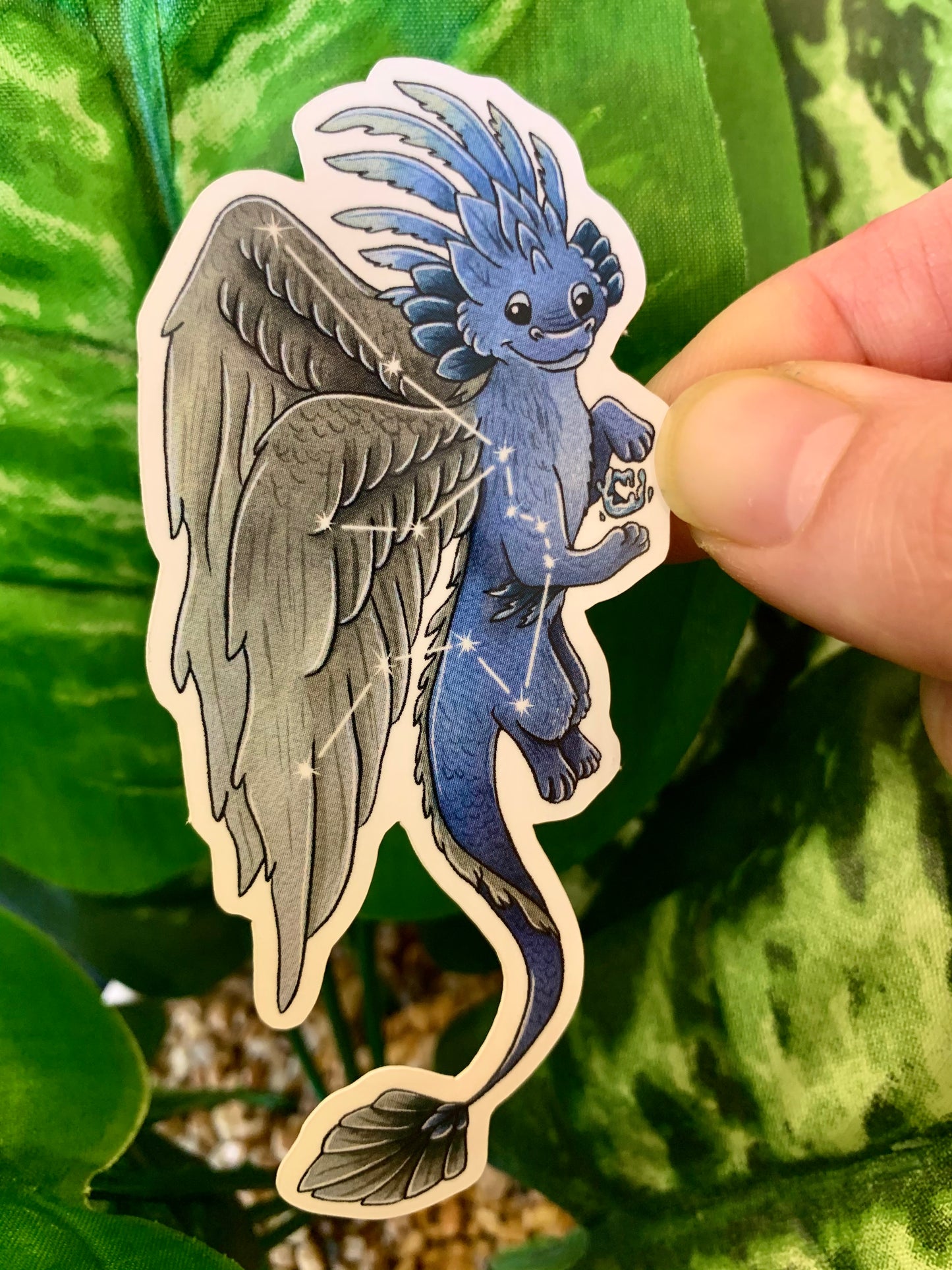 Zodiac Dragon Sticker: Aquarius
