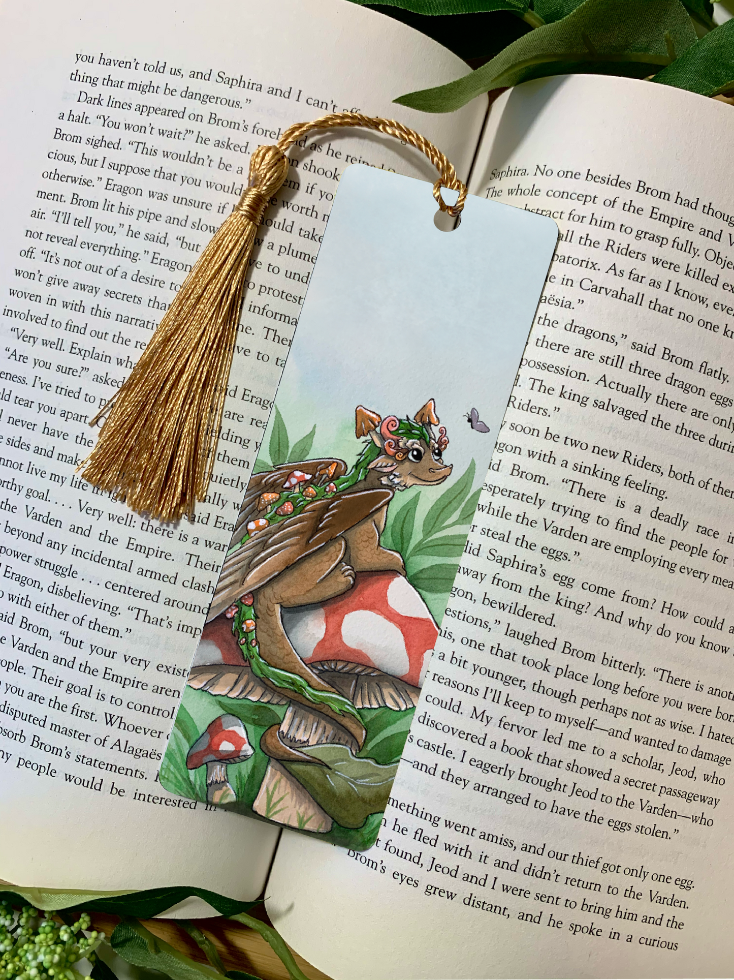 Mushroom Dragon Bookmark
