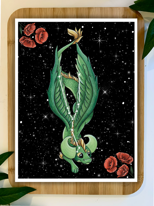 Zodiac Dragon Print: Taurus