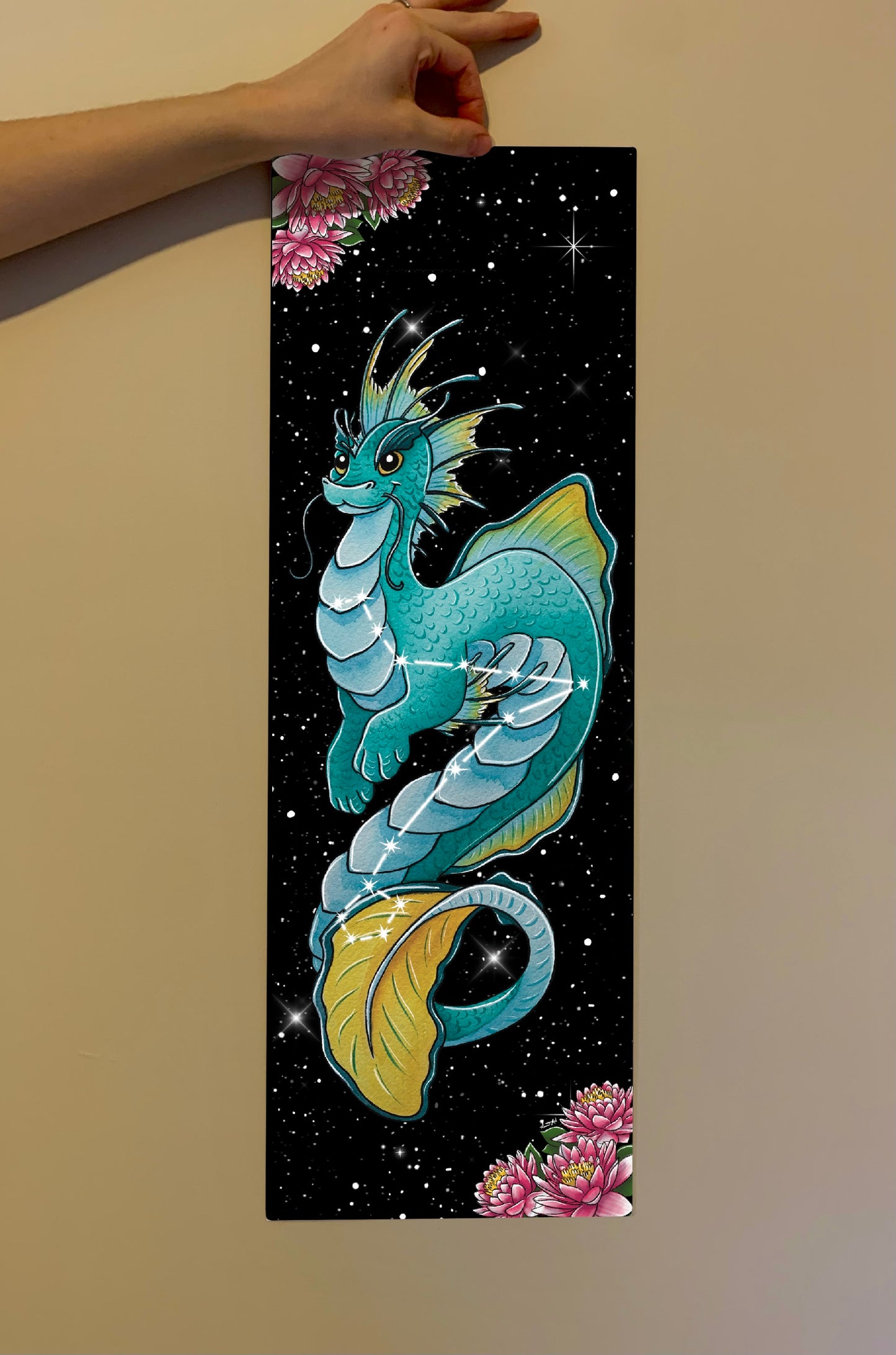 Zodiac Dragon Print: Pisces