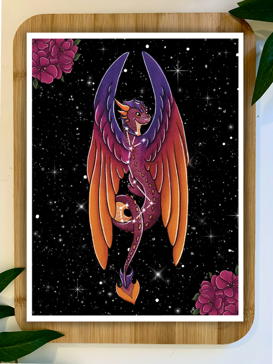 Zodiac Dragon Print: Scorpio