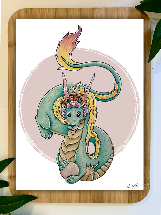 Pearl Dragon Print