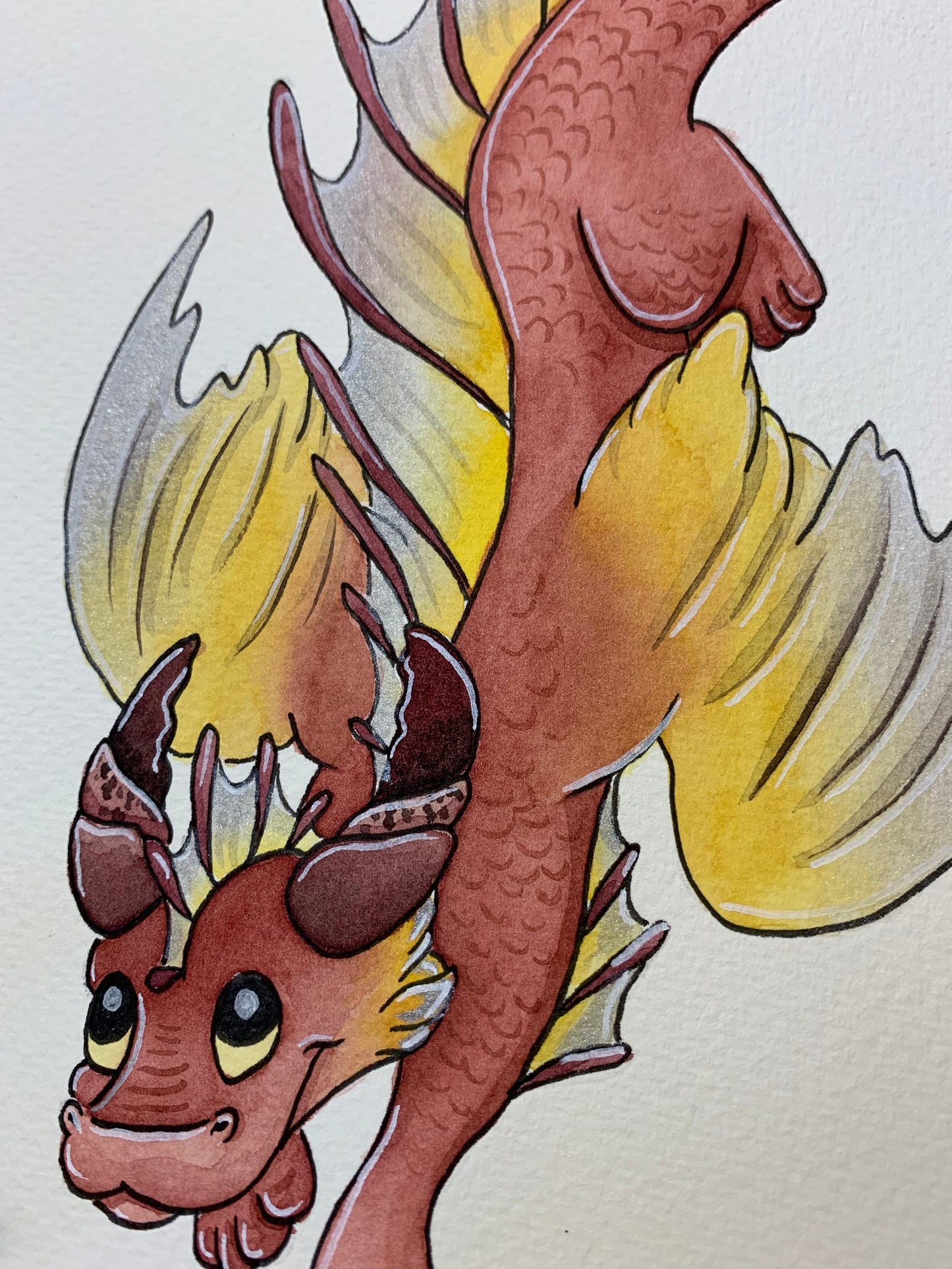 Original Painting: Cancer Dragon