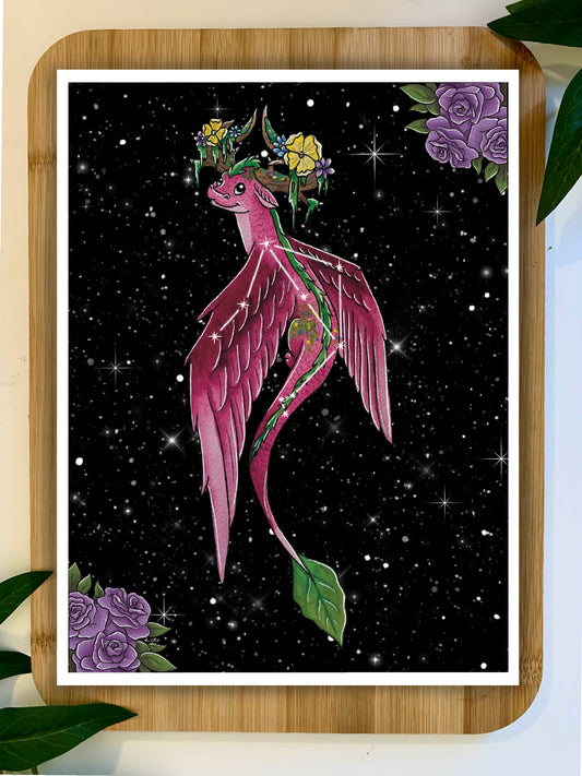 Zodiac Dragon Print: Libra