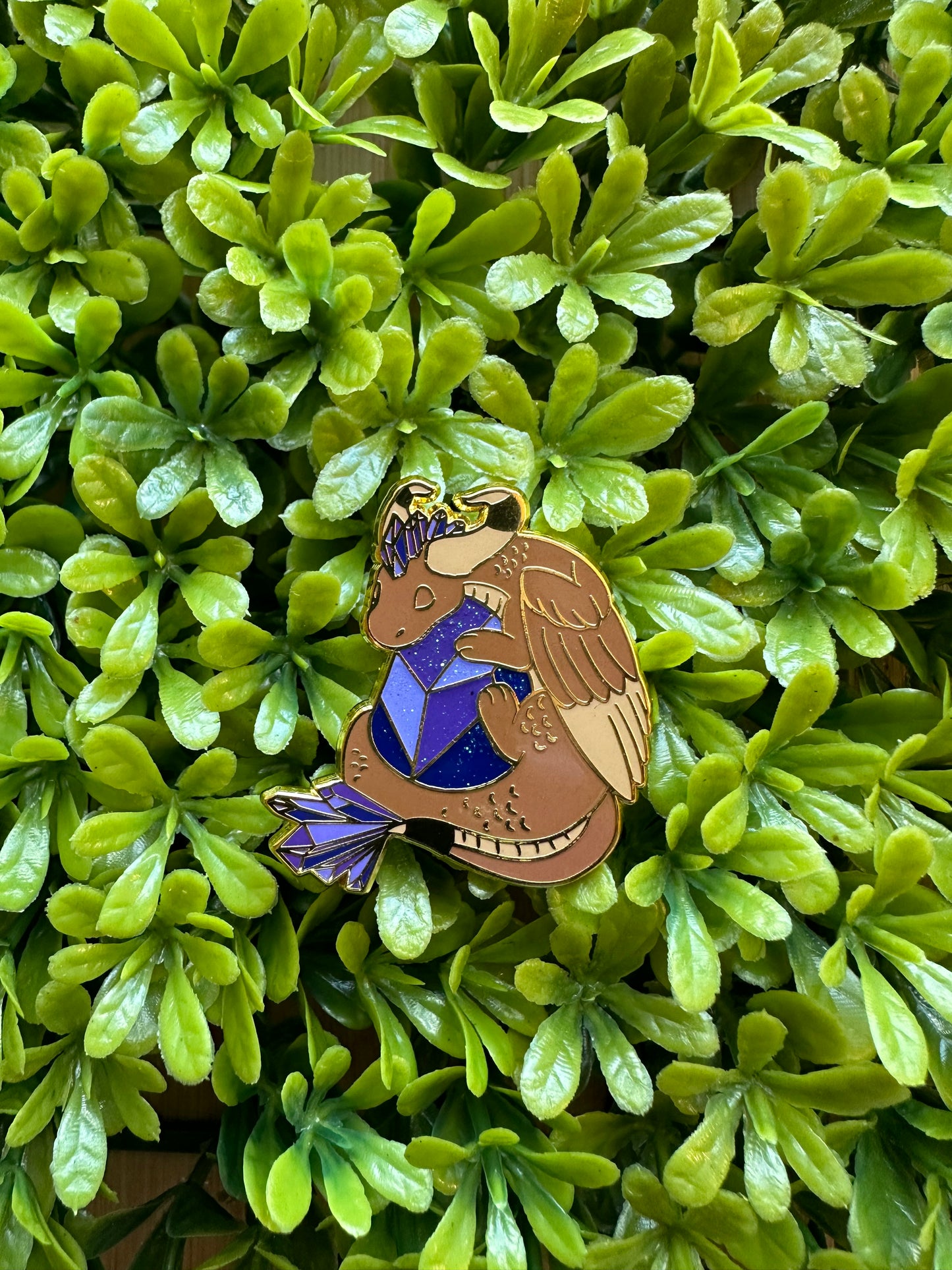 Tanzanite Dragon Enamel Pin