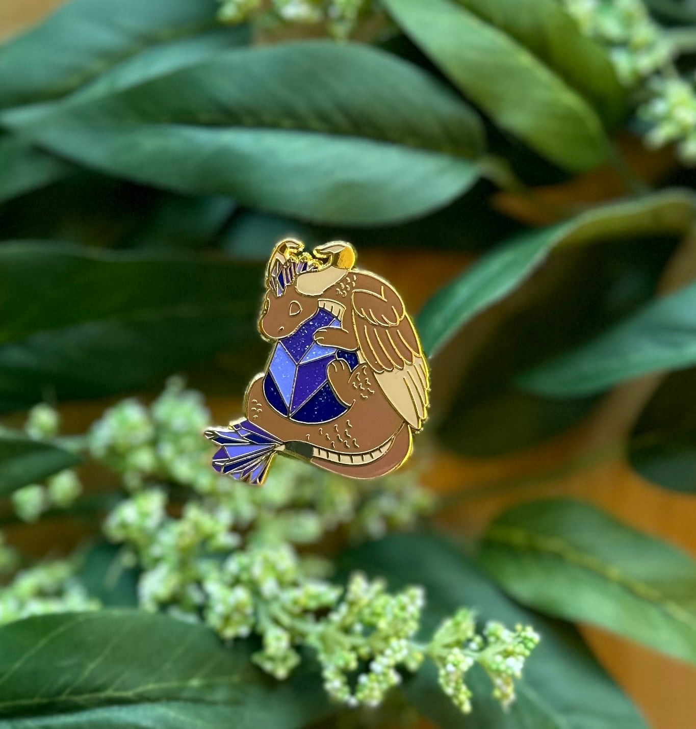 Tanzanite Dragon Enamel Pin