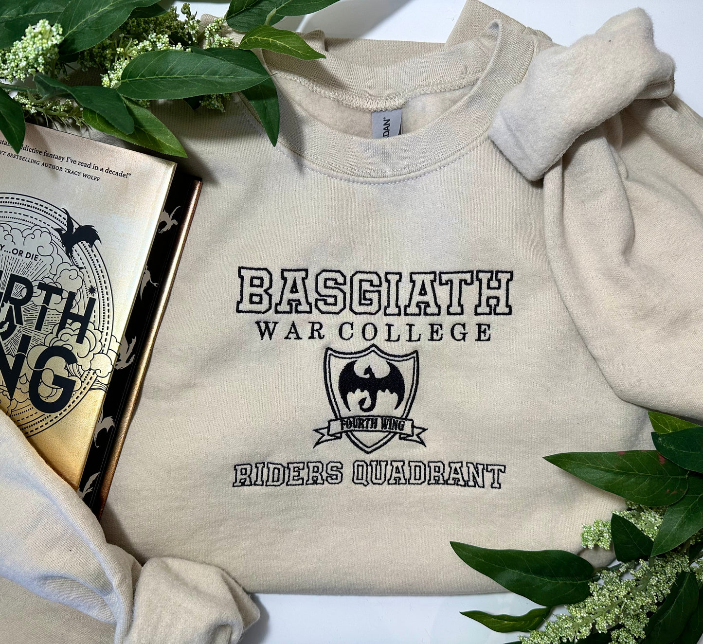 Embroidered Basgiath War College Sweatshirt Sample