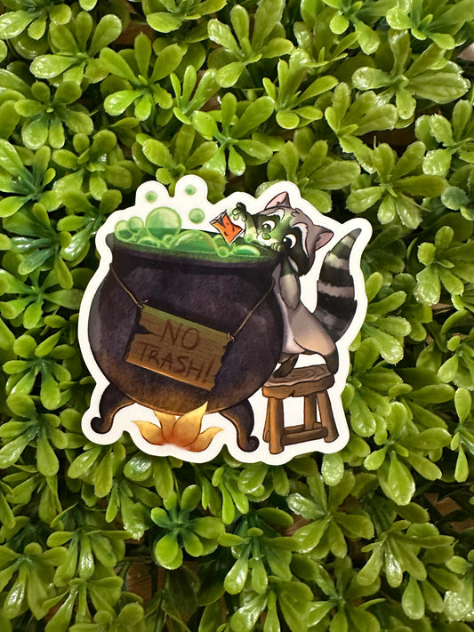 No Trash Brew Sticker