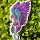 Glitter Amethyst Dragon Sticker