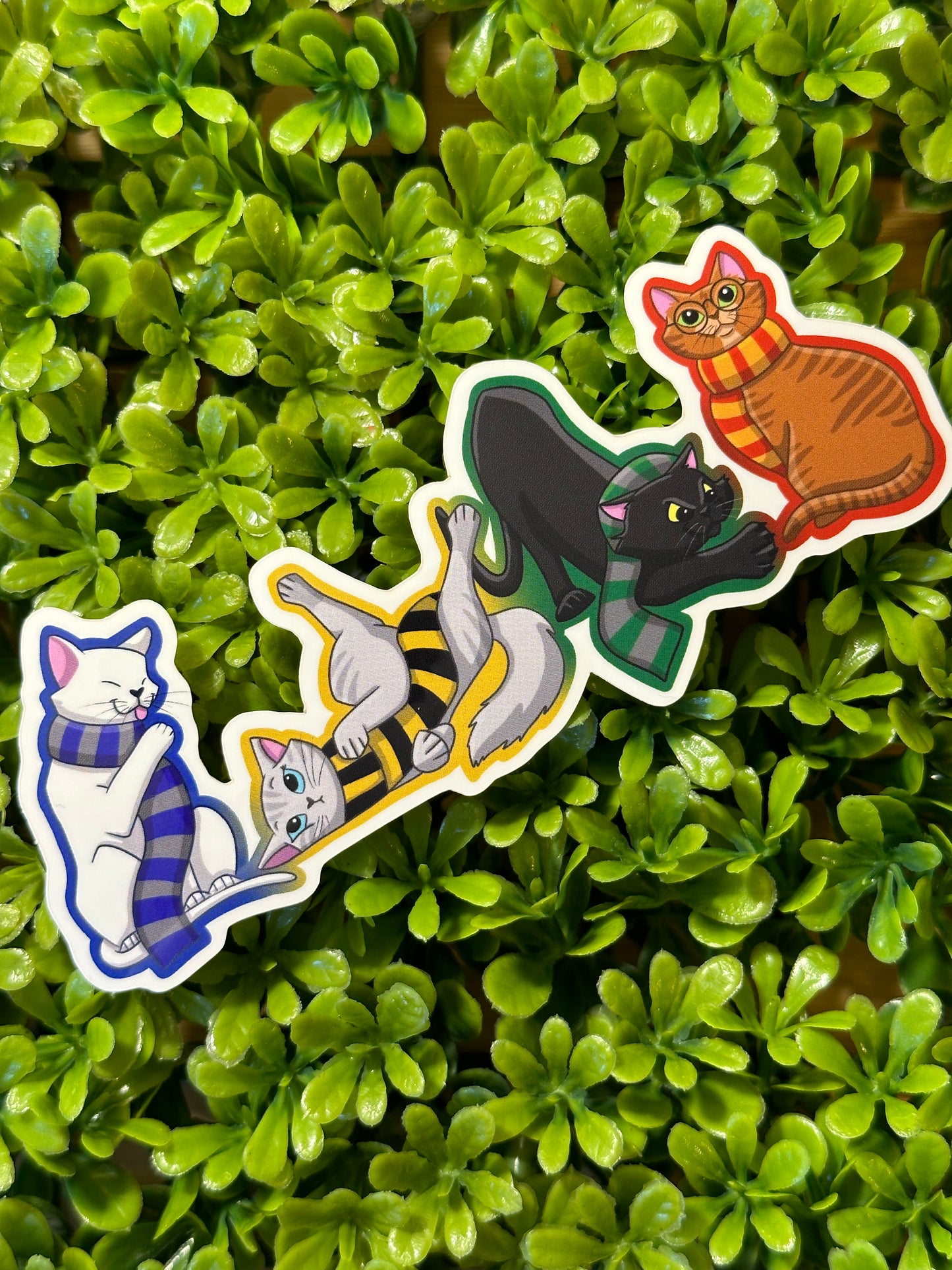 Scarved Cats Sticker