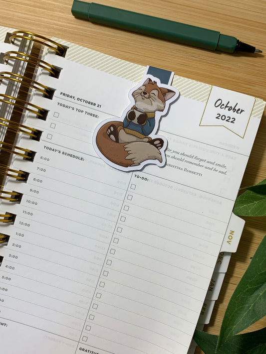 Foxy Brew Magnetic Bookmark
