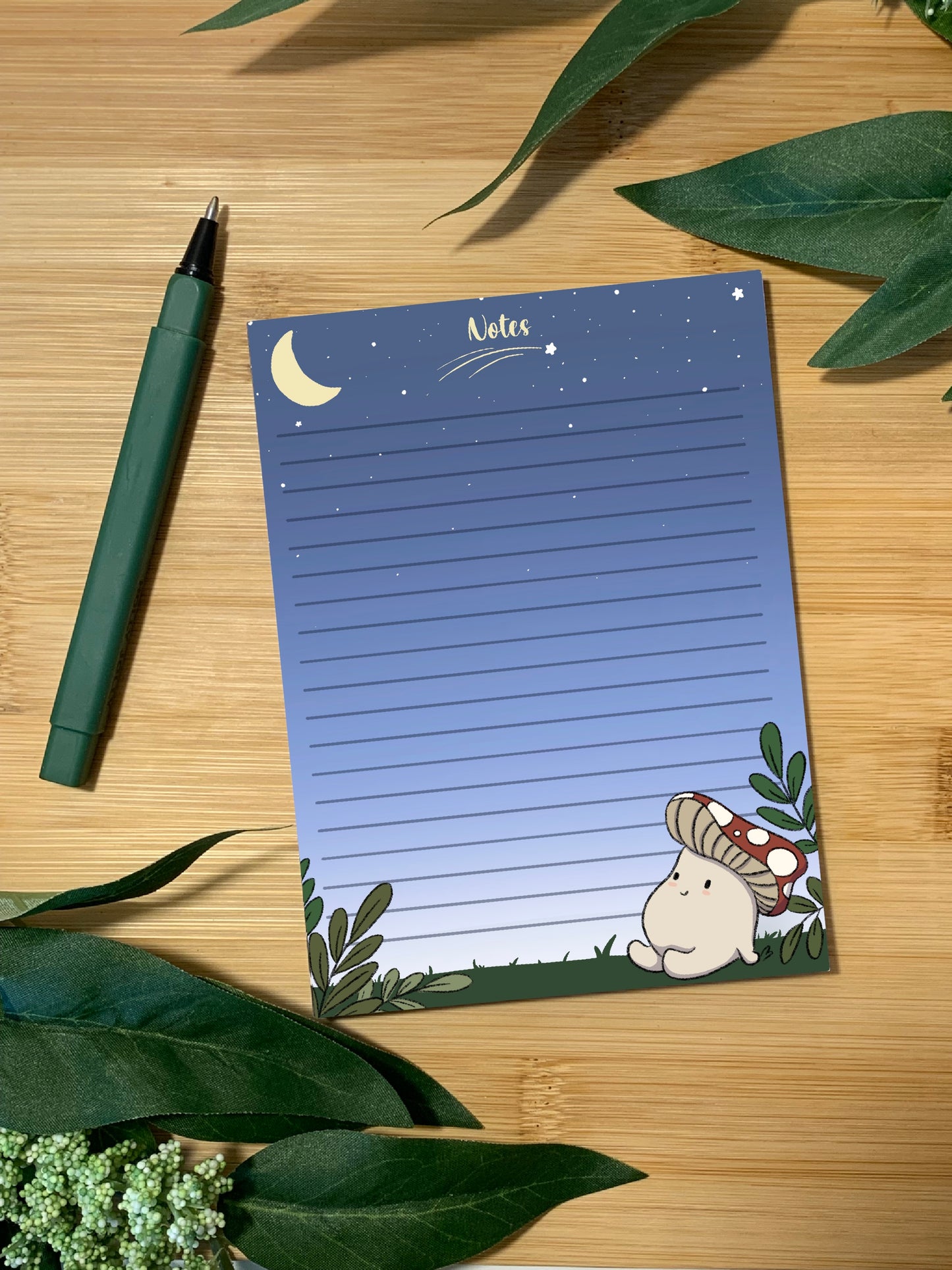 Stargazing Mushroom Notepad