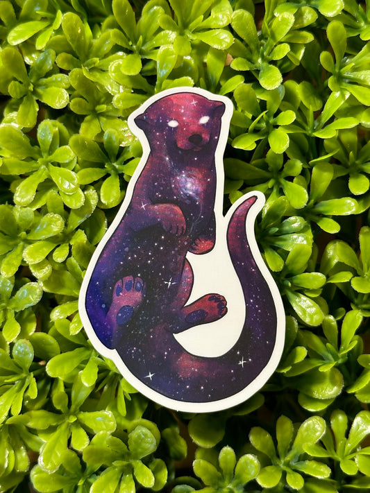 Holographic Otter Sticker
