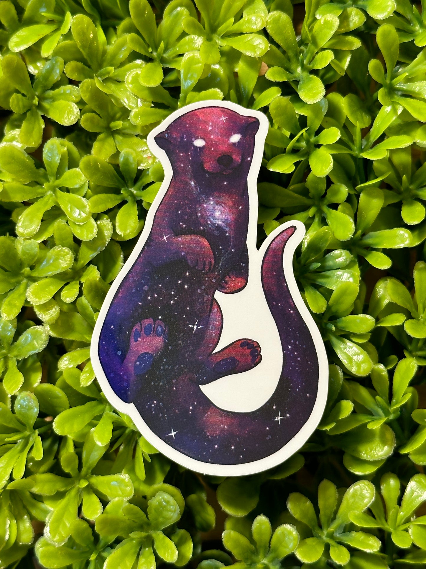 Holographic Otter Sticker