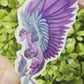 Glitter Amethyst Dragon Sticker