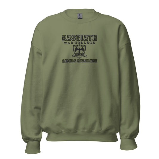 Embroidered Basgiath War College With Black Lettering No Back