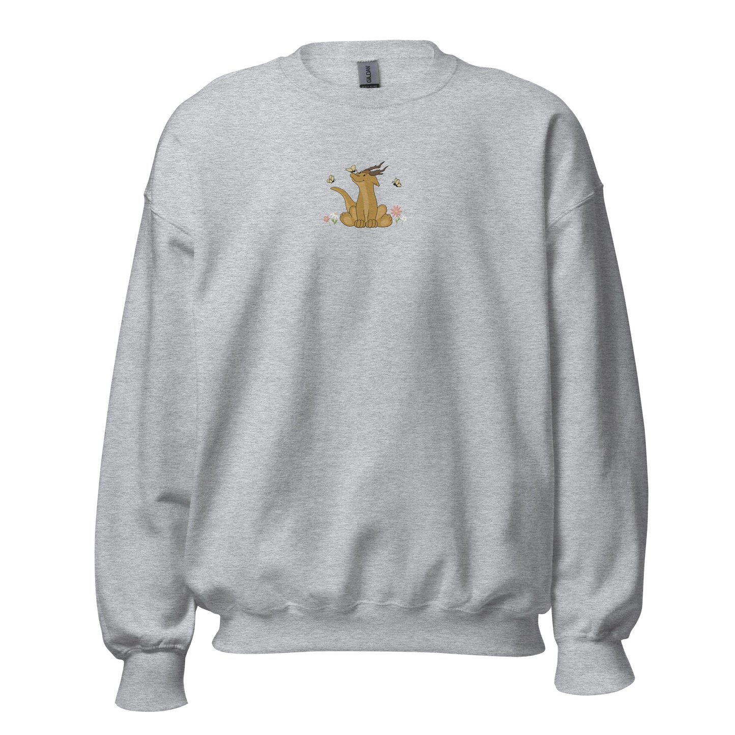 Butterfly Dragon Embroidered Sweatshirt