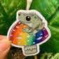 Rainbow Frog Sticker