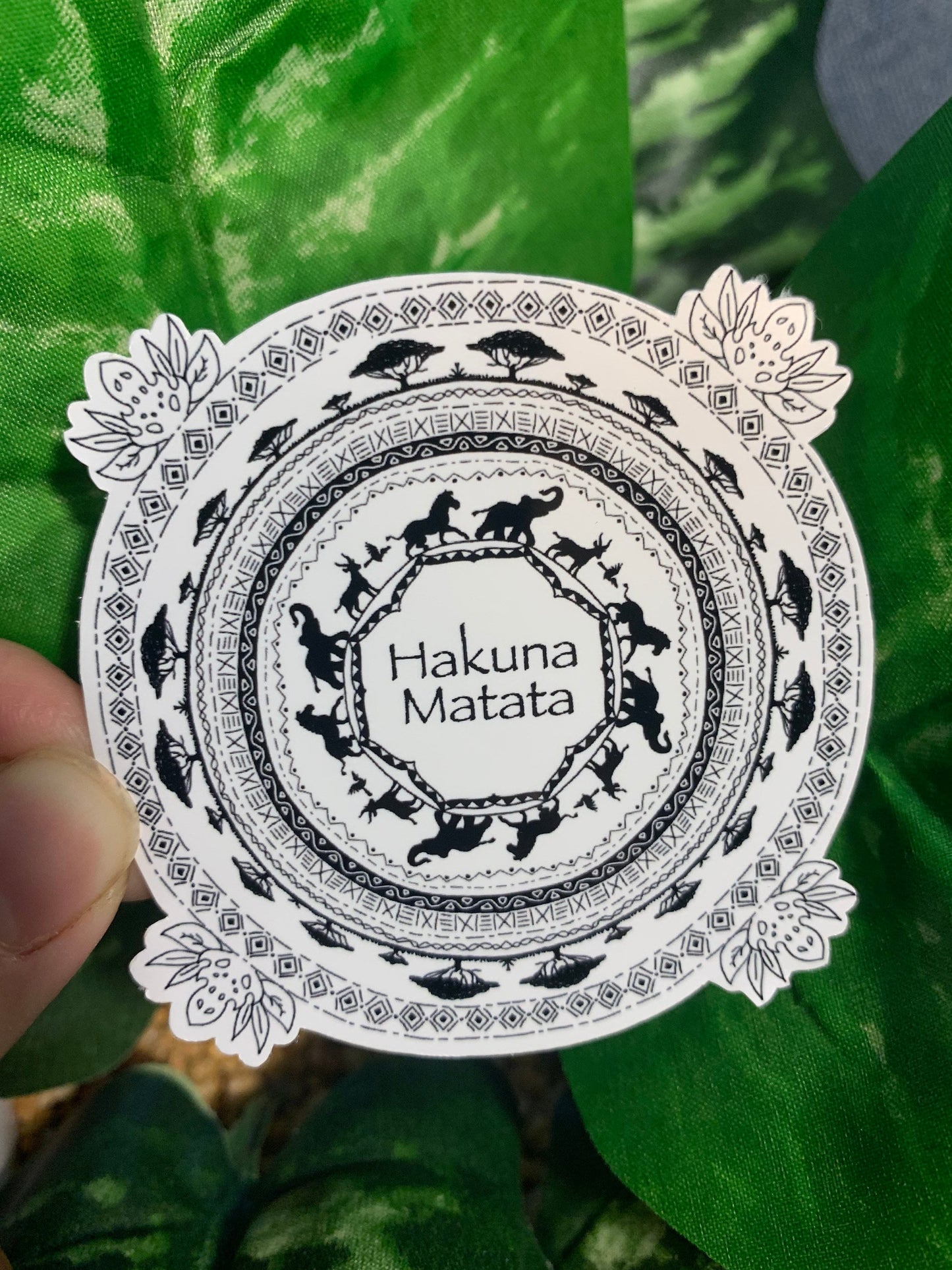Hakuna Matata Mandala Sticker