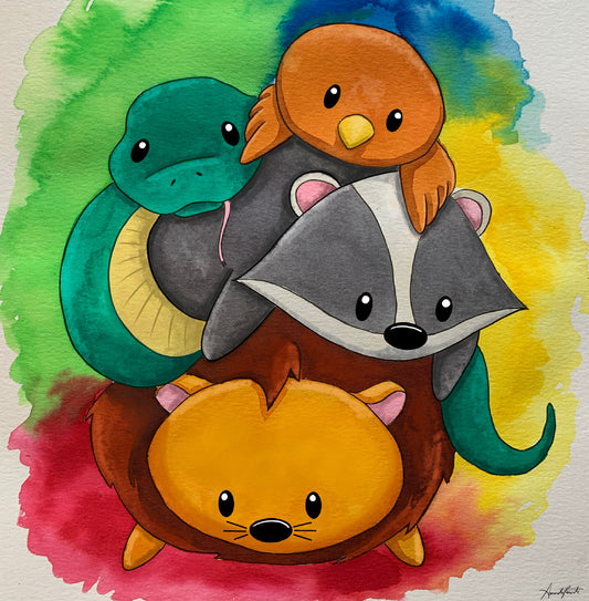 Cute Animal Pile Print