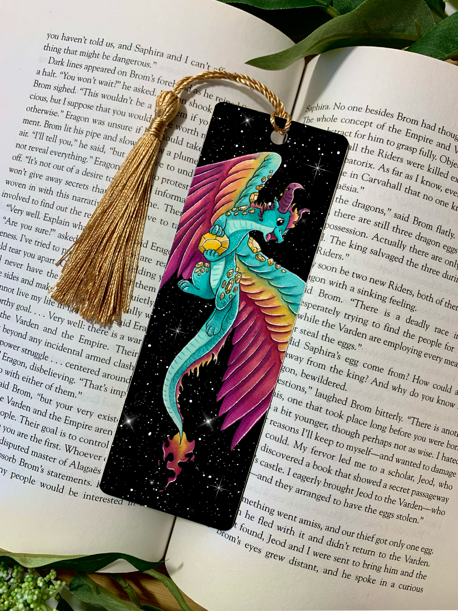 Citrine Dragon Bookmark – Parente Illustration