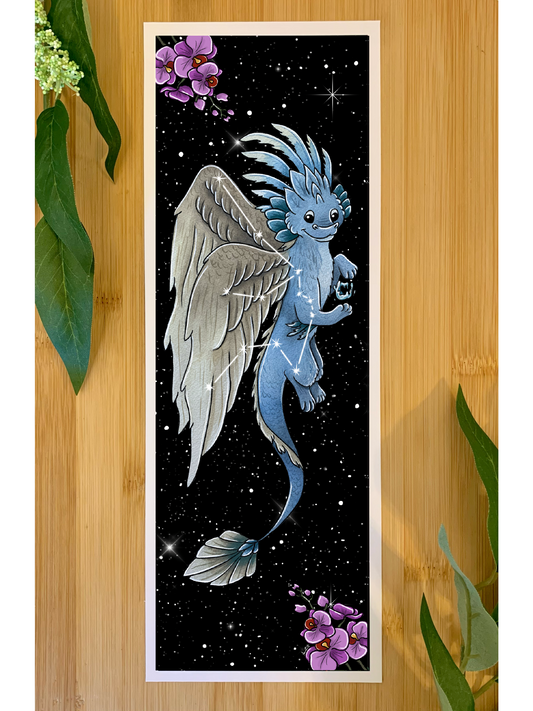 Zodiac Dragon Print: Aquarius