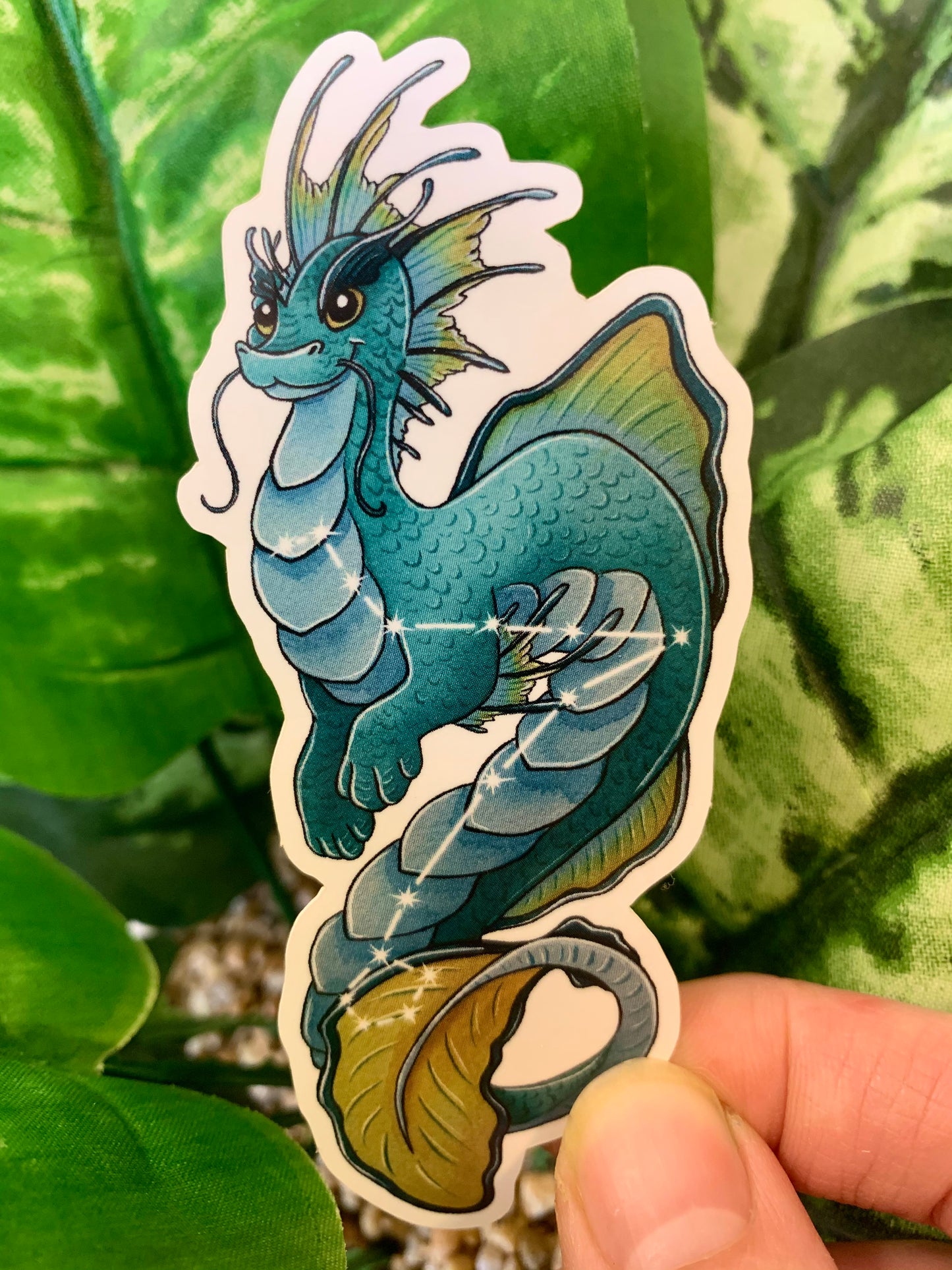 Zodiac Dragon Sticker: Pisces