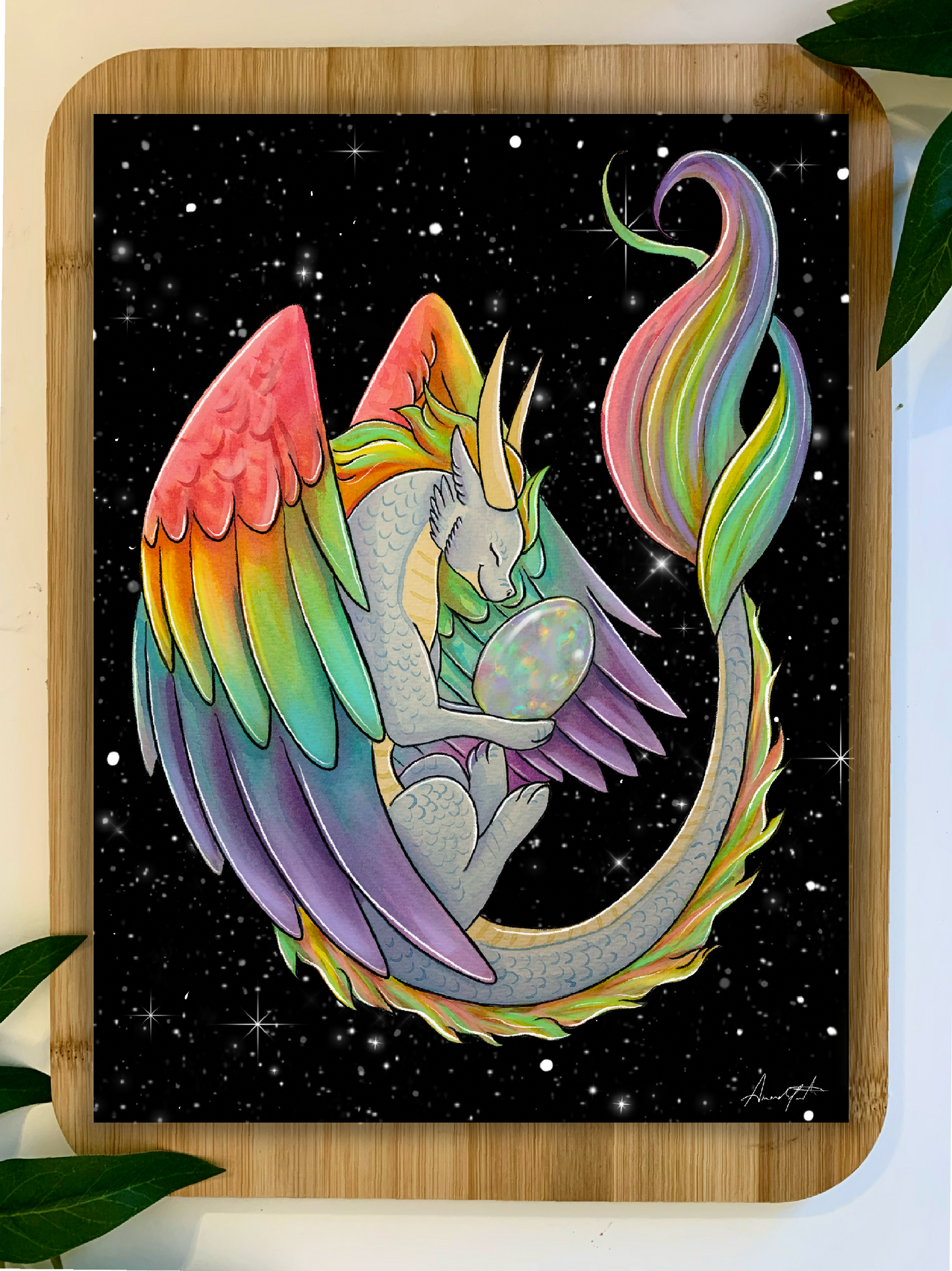 Opal Dragon Print