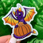 Candy Corn Dragon Sticker