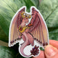 Glitter Ruby Dragon Sticker