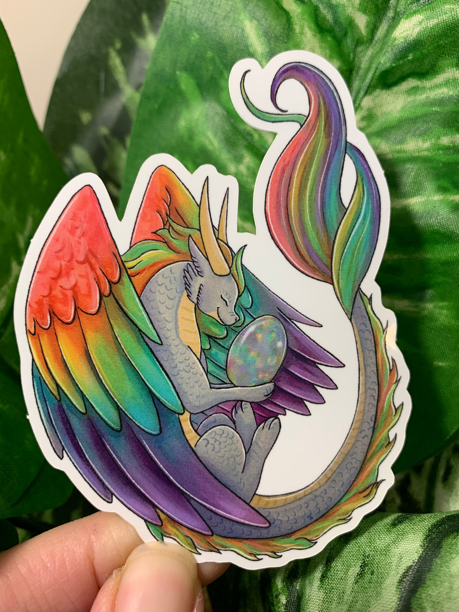 Opal Ras Sticker Opal Dragon Sticker – Parente Illustration