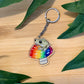 Rainbow Frog Keychain