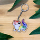 Rainbow Lizard Keychain