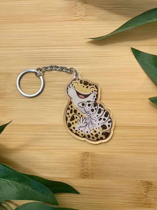 Leopard Gecko Keychain