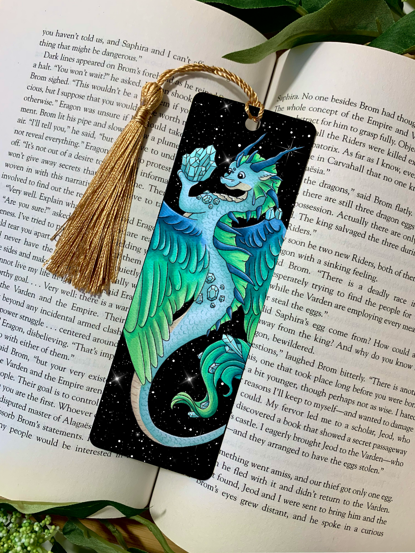 Aquamarine Dragon Bookmark
