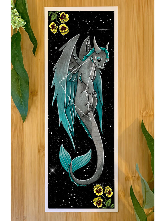 Zodiac Dragon Print: Capricorn