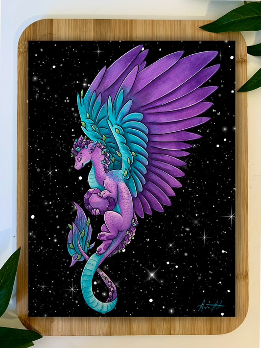 Amethyst Dragon Print