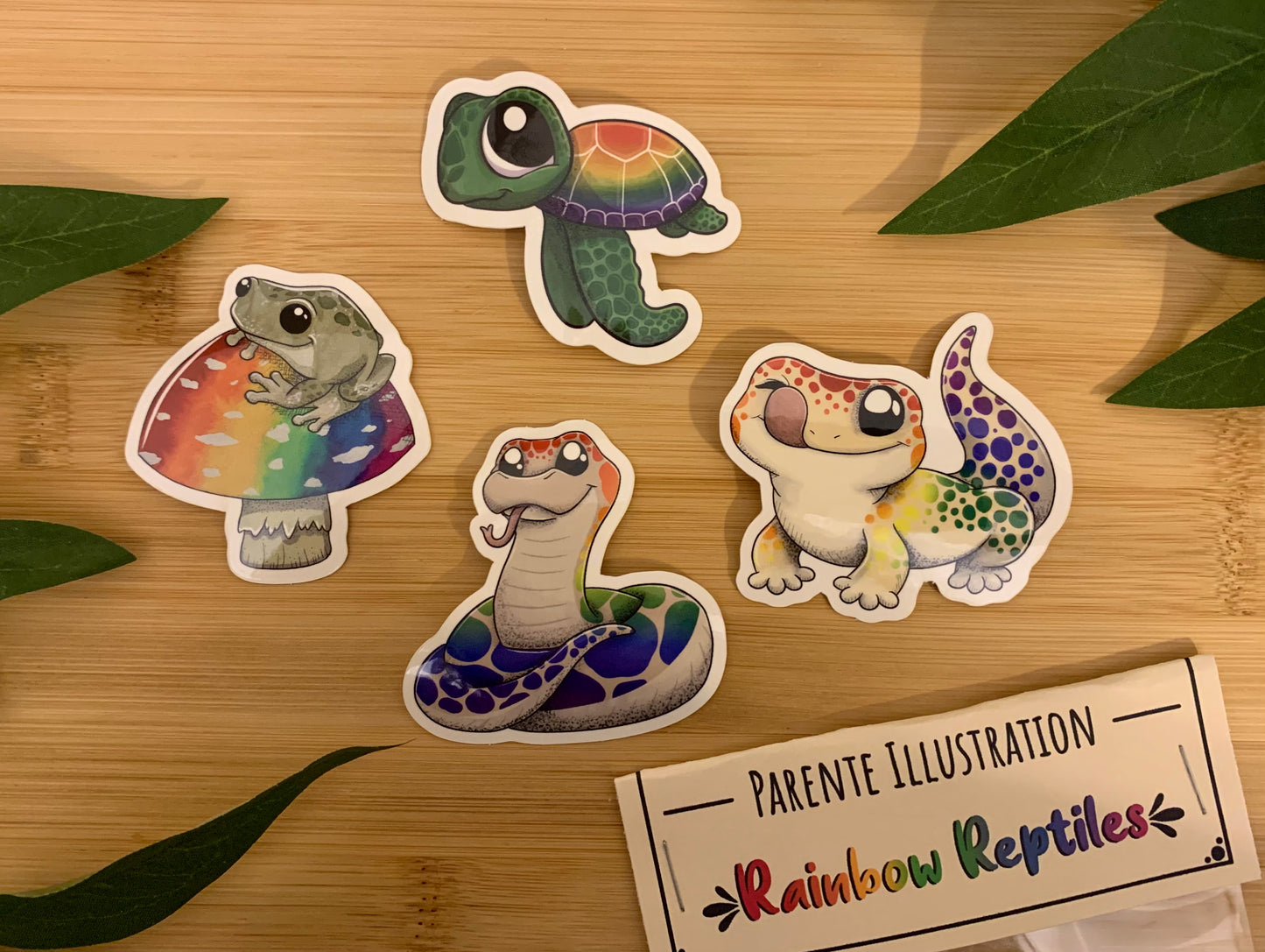 Rainbow Reptiles Sticker Pack