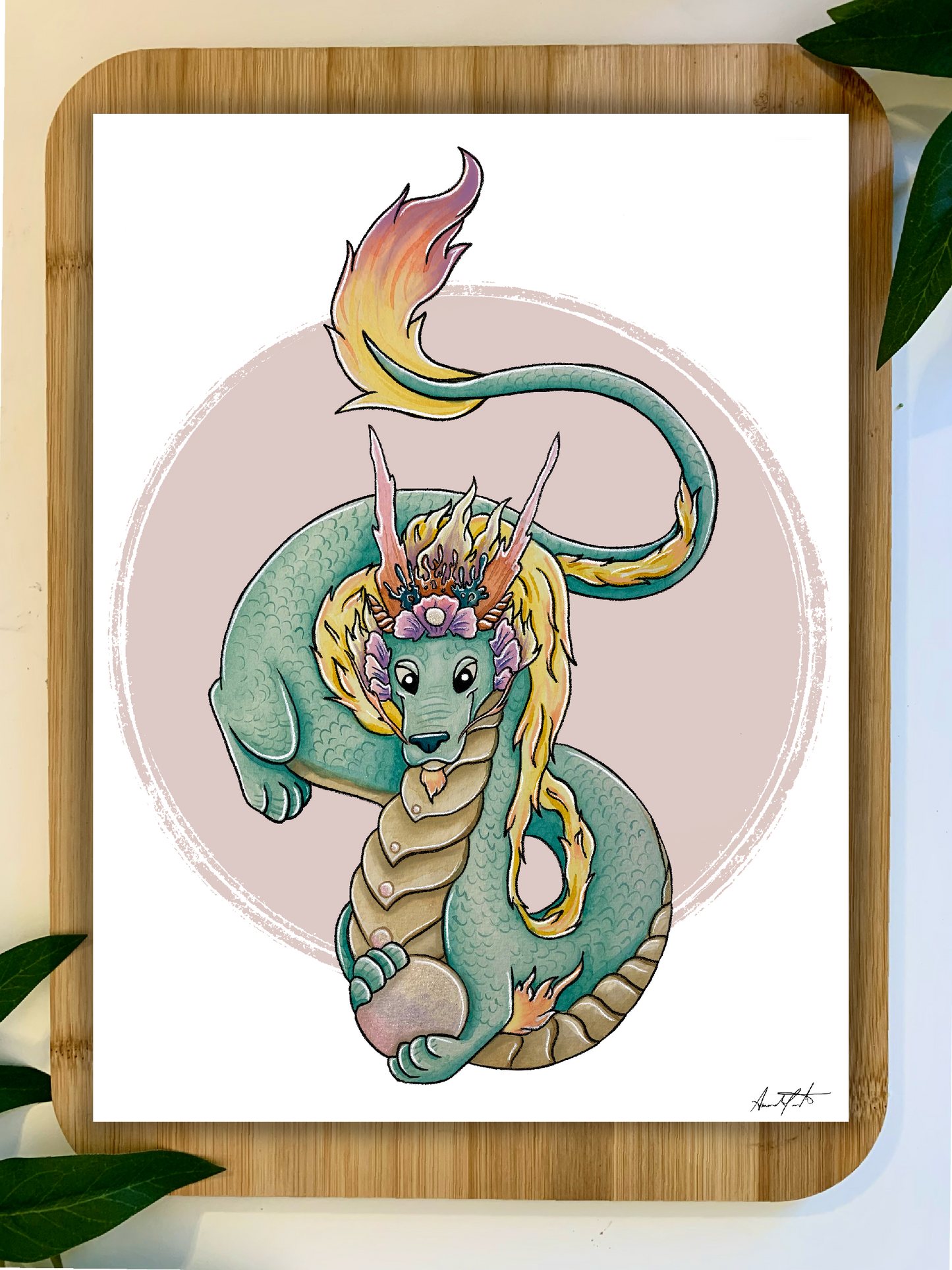 Pearl Dragon Print