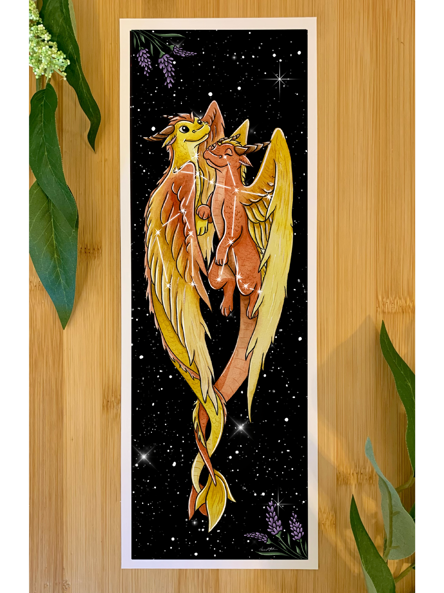 Zodiac Dragon Print: Gemini